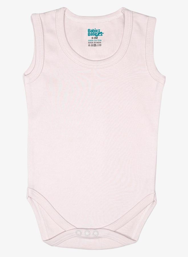 بابيز_بيسك طقم 3 قطع - بودي سوت بلا اكمام 100% قطن سوبر كومبد - Image 3